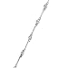 14k White Gold Segmented Diamond Necklace 30''