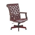 Traditional Leather Executive Chair with Padded Arms By Office Star