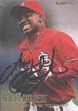 Aaron Holbert, St. Louis Cardinals, 1996 Fleer Autographed Card