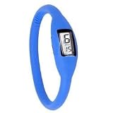 RADZ Mens 'drift' 18cm Silicone BLUE Water Resistant Digital Sports Watch