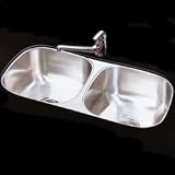 Kindred UD183290KE Crown Gold Stainless Steel Undermount - Double Bowl Kitchen Sink - Stainless Stee