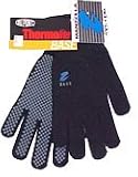 Black Rubberized Palm Soccer Gloves
