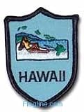 Hawaii - State Shield Patch, Blue