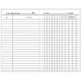 Boorum & Pease 589-1/2 24-Pages 6-3/4 x 4-1/8 Weekly Time Book