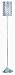Trio 4016011-06 Stehleuchte, chrom, mit Glas