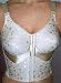  : Elila Jacquard softcup posture front hook longline bra