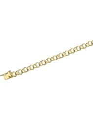 CleverEves 14K White Gold 7 Inch Solid Charm Bracelet