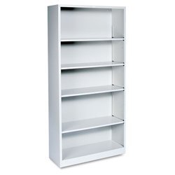 Metal Bookcase - Light Gray by United Stationers