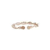 18Kt Yellow Gold over Sterling Silver Twisted Double Row Toe Ring