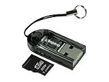 Kingston USB microSD Reader + Card - Card reader ( microSD, microSDHC ) - flash: microSD - 4 GB - Hi-Speed USB
