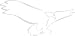 Pema wall sticker d362 flying eagle 96x46 cm - silver