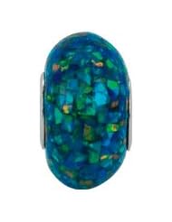 Kera Created Opal Mosaic Mother of Pearl Bead