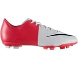 Nike JR Mercurial Victory III FG - (White/Solar Red/Black)