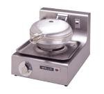 Waffle Baker, Single Round, Cast Aluminum Grids, SS Contruction