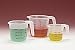 [Item]: Liquid Measuring Cups [Additional Info]: Medline Set of Three Liquid Measuring Cups Marked in Ounces and Milliliters. These polypropylene cups cover a wide range of measuring needs. Highly durable and clear enough to see through. Sizes include c