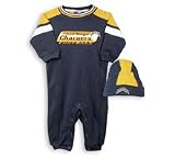 San Diego Chargers Newborn/Infant coverall and knit cap set