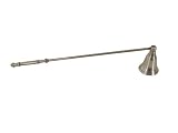 Silver metal traditional long handled candle snuffer