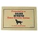 Golden Retriever Home Security SYstem Doormat (Taupe background/ red and black lettering, 18' x 27')