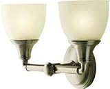 KOHLER Devonshire Double Wall Sconce, Vibrant Brushed Nickel #K-10571-BN