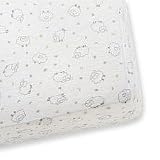 Gerber Knit Cradle Sheet - Fitted - Lamb Print