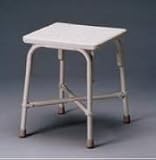 Bariatric Bath Stool - Heavy Duty Bath Bench Weight Capacity: 650 lbs. This Shower Stool has a blow molded seat and cross brace for added stability.