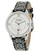 Coach Womens Classic Signature Logo Leather Strap Watch 14501631