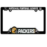 NFL Football Team Black Plastic License Plate Frame