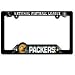 Sporting Goods : NFL Football Team Black Plastic License Plate Frame