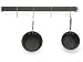 Calphalon 32-Inch Straight Wall Rack with 4 Heavy-Duty Single Hooks