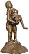 Collectible Figurines of Human Made in Bronze Metal 8 x 5.5 x 10 inches