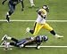 Pittsburgh Steelers Jerome Bettis rushing (side view) at Super Bowl XL