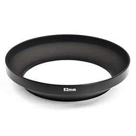 Bluecell 82mm Wide angle Metal Lens Hood protector for DSLR camera + Bluecell Cable Tie