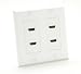 HDMI Wall Plate - 4 Port - White