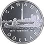 Toronto Coin Canada Silver Dollar 1984 Toronto CN Tower Ancient Canoe Silver Dollar Coin Toronto Ontario