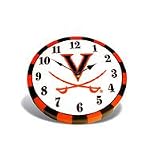 NCAA Virginia Cavaliers - 9" Wood / Wooden Wall Accent Clock