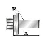 ヤマト アプセットボルトYCB-08-20 YCB0820 (100個入り)