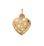 14kt. Gold, Puff Heart Charm