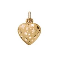 14kt. Gold, Puff Heart Charm by Fred Meyer Jewelers