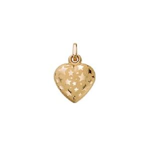 14kt. Gold, Puff Heart Charm by 