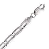 14k White Gold 20 Inch X 4.8 mm Fancy Link Necklace