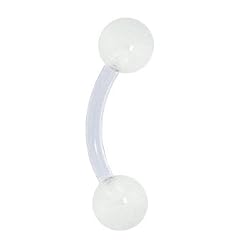 Bioplast Glacier Glow in the Dark Eyebrow Ring