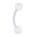 Bioplast Glacier Glow in the Dark Eyebrow Ring