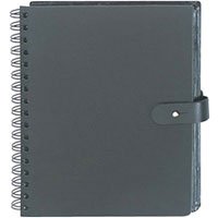 Click here to buy Prat Paris Pampa, Spiral Bound Photo Album, Solid Black Color Leather Covers, Holds 24 4 x....