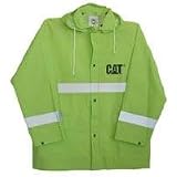 CAT Hi-Vis Green Rain Jacket - X-Large, Model# CAT018501X at Caterpillar