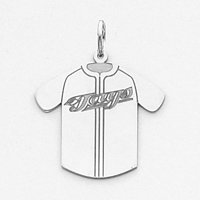 Sterling Silver Toronto Blue Jays Med Jersey Charm