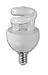 Compact Fluorescent 4 Watt Mini-Mini Spiral SpringLamp®, 15 Watt Equivalent, 2700K, Candelabra Base