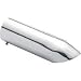 Automotive : Superior 28-2531 2 1/8" x 9" Silvertip Custom, Chrome Exhaust Tip