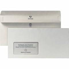 Bong Briefumschl�ge mit Fenster DINlang selbstklebend RC grau 75g VE=25 St�ck