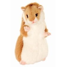 Plush Standing Brown Hamster 6"