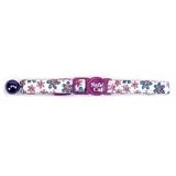 (Price 1)Flower Frenzy Safety Cat Collar Adj 8 - 12 Pur by Top Dawg Pet Supplies